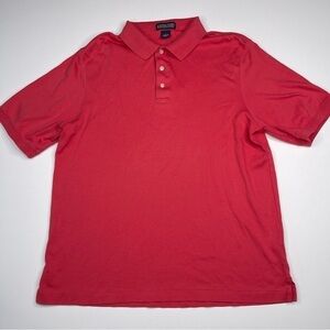 Land’s End Polo Shirt Golf Pink Preppy Office Summer Resort Vacation Preppy